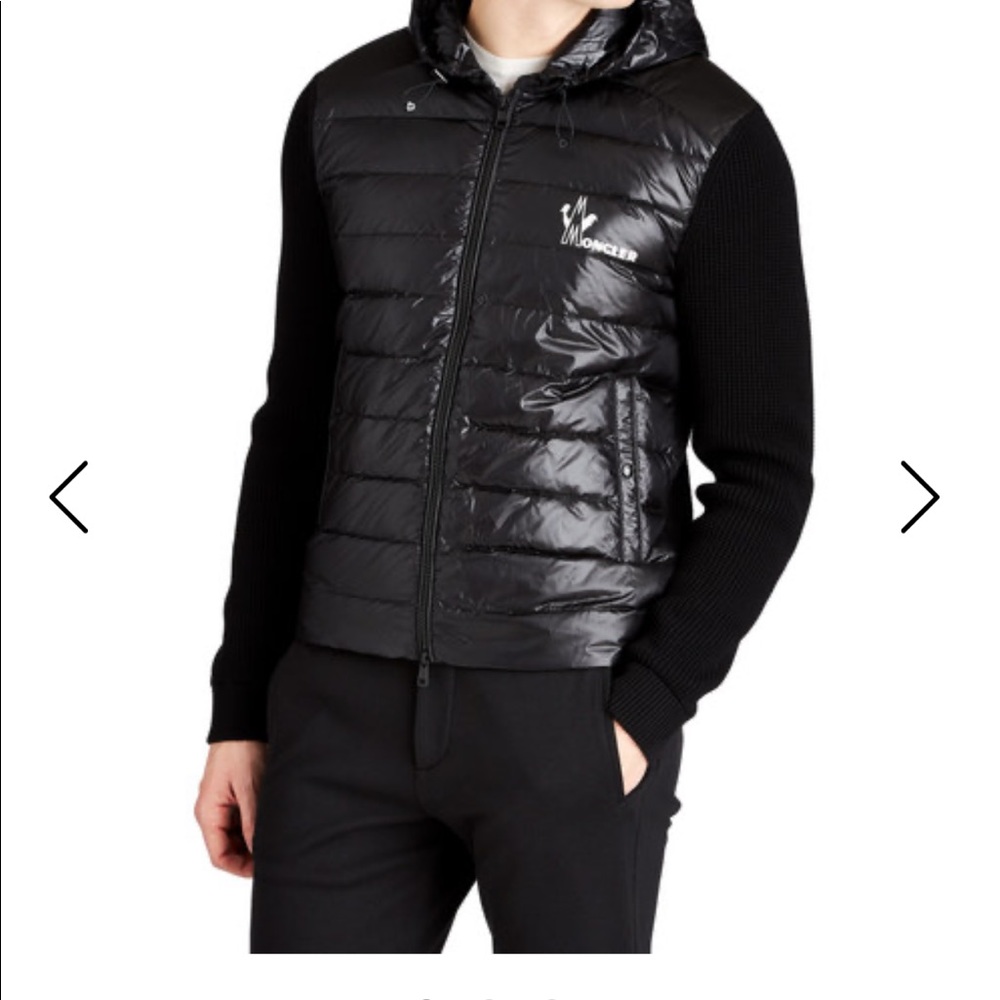 Moncler puffer knit cardigan